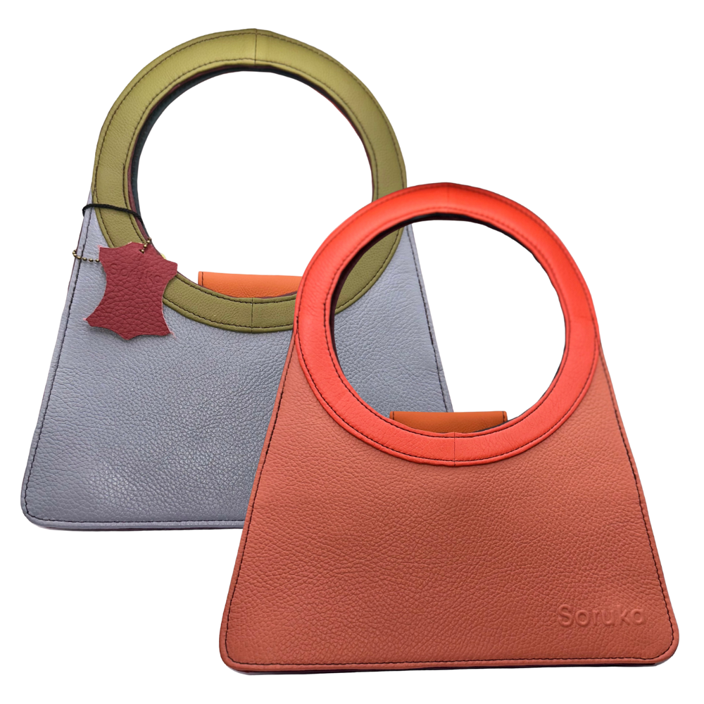 [180219196609] Honey - Handbag (Wine / Cobalt)