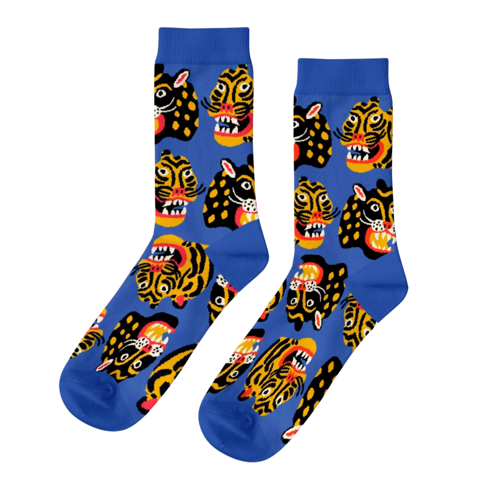 [180212298645] Kristina Micotti Wild Cats - Large Crew Socks