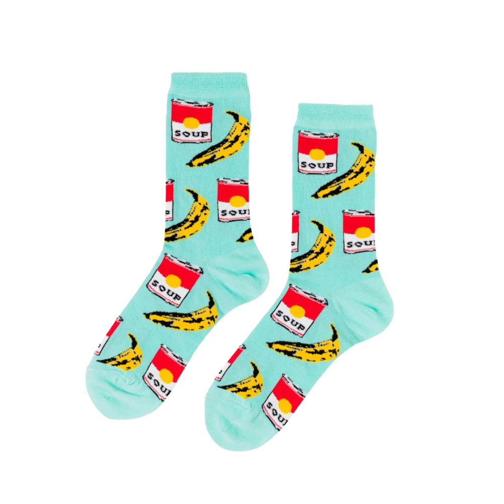 [030896640455] Pop Art - Small Crew Socks