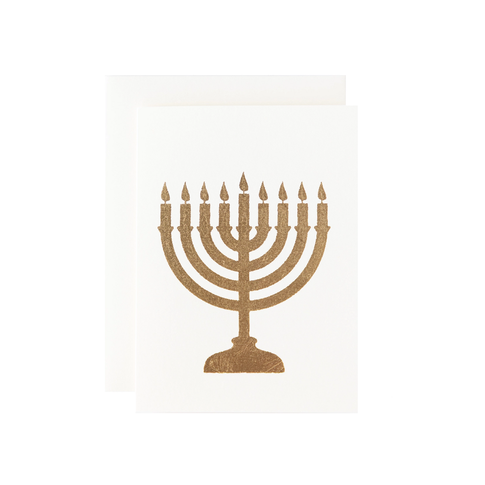 [180217467428] Ivory Menorah Card