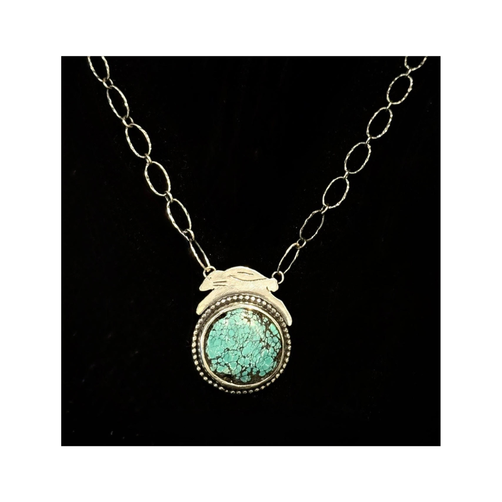 [157944524410] C Blue Hare Necklace