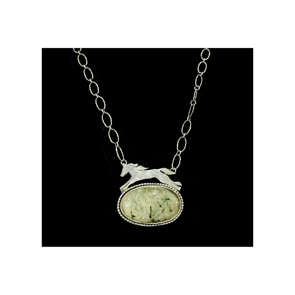 [157944386346] C Wild Horse Necklace